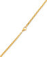 ფოტო #4 პროდუქტის Men's Cubic Zirconia Dog Tag 24" Pendant Necklace in Gold-Tone Ion-Plated Stainless Steel