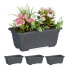 Фото #2 товара Аксессуары для цветов Relaxdays Blumenkasten 4er Set schmal