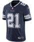 Фото #2 товара Men's Ezekiel Elliott Navy Dallas Cowboys Vapor Limited Jersey