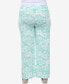 ფოტო #4 პროდუქტის Plus Size Floral Paisley Palazzo Pants