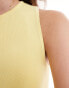 Фото #2 товара Mango high neck vest in yellow