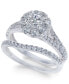 Фото #1 товара Кольцо Macy's Diamond Halo Bridal Set