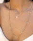 ფოტო #3 პროდუქტის Dainty Chain and Crystal Heart Necklace Set of 2
