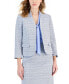 Фото #1 товара Women's Tweed 3/4-Sleeve Open-Front Jacket