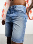 Фото #1 товара Only & Sons loose fit denim shorts in mid blue