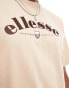 Фото #3 товара Ellesse Franks chest logo t-shirt in beige