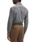 Men's Structured Performance-Stretch Fabric Slim-fit Dress Shirt