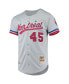 ფოტო #3 პროდუქტის Men's Pedro Martinez Gray Montreal Expos Cooperstown Collection Authentic Jersey