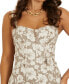 Women's Chloe Printed Corset Dress PARTYTIME TAN, S - фото #3