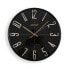 Wall Clock Versa Black Golden Plastic Quartz 4,3 x 30 x 30 cm