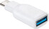 Фото #1 товара Wentronic USB-C Adapter - USB 3.0 A - USB-C - White