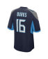 Фото #2 товара Men's Treylon Burks Navy Tennessee Titans 2022 NFL Draft First Round Pick Game Jersey