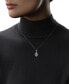 ფოტო #2 პროდუქტის Diamond Ahsoka 18" Pendant Necklace (1/10 ct. t.w.) in Sterling Silver & Rose Gold-Plate