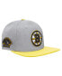 Фото #1 товара Men's Gray, Gold Boston Bruins Classic Logo Snapback Hat
