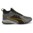 Фото #1 товара Puma Axelion Mid Running Mens Grey Sneakers Athletic Shoes 37711902