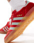 adidas Originals Gazelle Indoor trainers in red and blue velvet