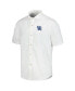 Фото #2 товара Men's White Kentucky Wildcats Coconut Point Palm Vista IslandZone Camp Button-Up Shirt