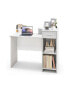 Computer Desk Modern Laptop PC Desk with Adjustable Shelf and Cable Hole-White