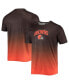 Фото #1 товара Men's Brown, Orange Cleveland Browns Gradient Rash Guard Swim Shirt