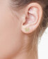 ფოტო #2 პროდუქტის EFFY Diamond (1/8 ct.t.w.) Butterfly Stud Earrings in Sterling Silver or 14k Gold-Plated Sterling Silver