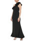 Women's Rosette One-Shoulder Gown