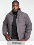 Фото #1 товара ellesse plus puffer jacket with branding in grey