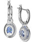 ფოტო #4 პროდუქტის Constella Silver-Tone Crystal Drop Earrings