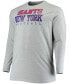 Фото #3 товара Men's Big and Tall Heathered Gray New York Giants Practice Long Sleeve T-shirt