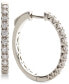 ფოტო #1 პროდუქტის Diamond Hoop Earrings (5/8 ct. t.w.) in 14k White Gold