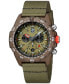 Men's Swiss Chronograph Bear Grylls Survival Eco Master Series Olive Strap Watch 45mm