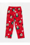 LCW baby Polo Yaka Uzun Kollu Minnie Mouse Baskılı Kız Bebek Pijama Takım