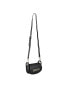 Valentino Vinile mini flap shoulder bag with crossbody strap in black