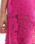 Фото #2 товара JDY wide leg cut lace trousers in pink