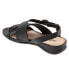 Фото #5 товара Softwalk Tieli S2109-001 Womens Black Wide Leather Strap Sandals Shoes 8.5