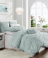 Charming Ruched Rosette Duvet Cover Set - Full/Queen