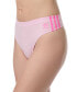 Фото #3 товара Women's 3-Stripes Wide-Side Thong Underwear 4A1H63