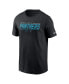 Фото #3 товара Men's Black Carolina Panthers Muscle T-shirt