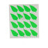 Фото #2 товара Клейкие этикетки Листья 22 x 49 mm (12 штук)