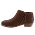 Softwalk Rocklin S1457-262 Womens Brown Narrow Leather Ankle & Booties Boots 6