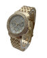 Фото #3 товара Часы и аксессуары Olivia Pratt Золотые часы на металлическом браслете с круглым циферблатом и хромированной отделкой для женщин
