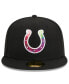 ფოტო #4 პროდუქტის Men's Black Indianapolis Colts 2023 NFL Crucial Catch 59FIFTY Fitted Hat