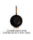 Фото #8 товара Professional Series 14" Carbon Steel Nonstick Wok Set with Lid and Maple Handles, 10 Pieces