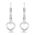 Фото #2 товара Romantic silver earrings Hearts EA729W