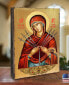 Фото #2 товара Virgin Mary of The Seven Swords Icon 16" x 12"