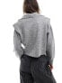 Mango shoulder detail jumper in grey