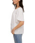 Cotton Gauze Top with Ric Rack Trim at Yoke