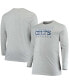 Фото #1 товара Men's Big and Tall Heathered Gray Indianapolis Colts Practice Long Sleeve T-shirt