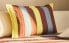 Striped patchwork cotton cushion cover x collagerie