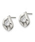 Stainless Steel Polished with CZ Earrings