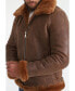 ფოტო #3 პროდუქტის Men's Shearling RAF B3 Aviator Jacket, Vintage- like Ginger Wool